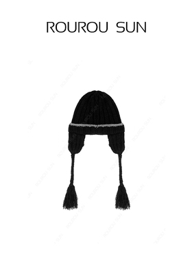 29292早秋款女装韩版宽松百搭慵懒风针织帽女带穗子