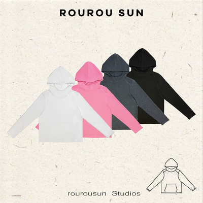 50659冬款女装韩系百搭纯色套头时尚休闲连帽长袖T恤