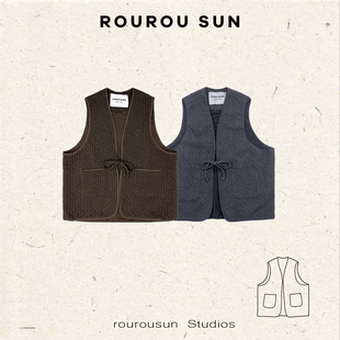 复古宽松百搭叠穿休闲慵懒马甲 韩版 29059冬款 女装