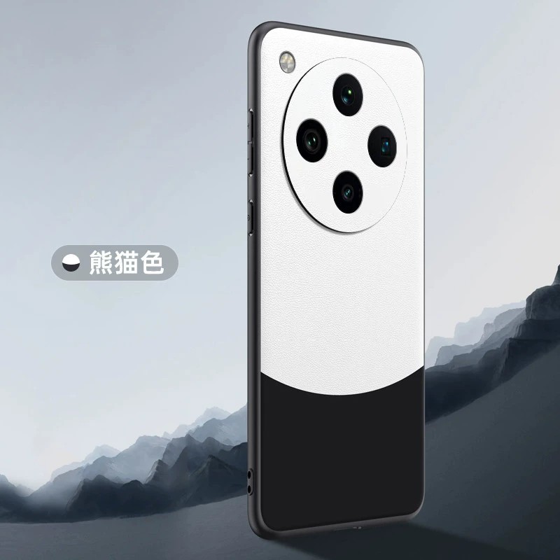 适用oppofindx8pro手机壳镜头全包防摔oppox8por保护套时尚简约PKB110黑白素皮拼色PKC110超薄男生女士式后壳