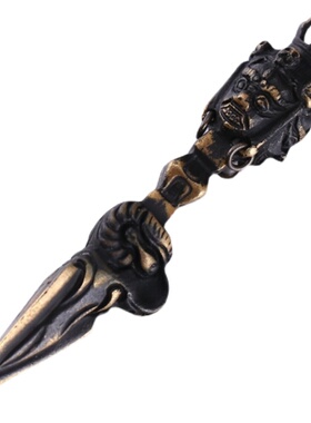 极速黄铜铸造实心普巴金刚杵挂件尼泊H尔工艺降魔杵男女士情侣吊