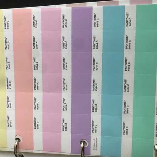 极速单张单片潘通色卡国际色v卡9字开头C U 粉彩色/霓虹色色卡