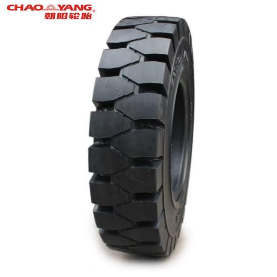 朝阳(ChaoYang)叉车轮胎 7.00-15 斜交实心轮胎 CL403花纹