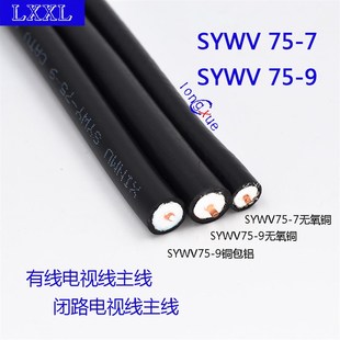 9有线电视线闭路电视同轴线射频主线手机信号主干线 SYWV75