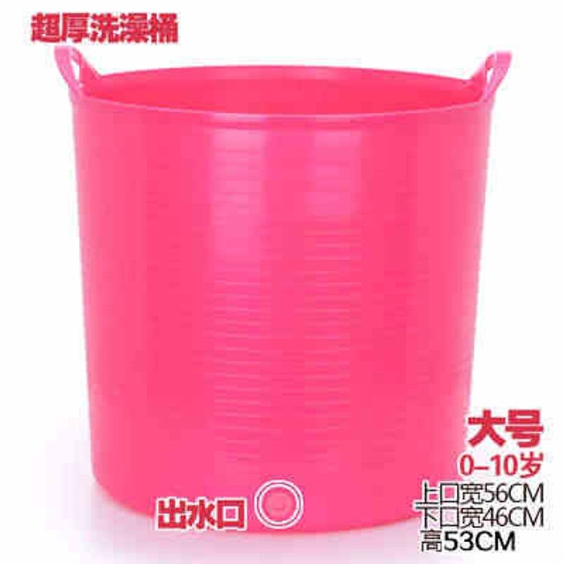 特大号加厚游泳儿童宝宝洗澡桶婴儿浴盆洗澡盆泡澡沐浴桶塑料水桶图片