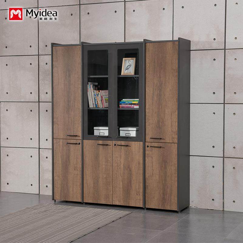 玻璃门轻工业风高柜木质带柜门背柜办公室落地档案柜文件收纳热销,商业/办公家具,办公储物柜,淘宝优惠券,粉丝福利购,淘宝优惠卷