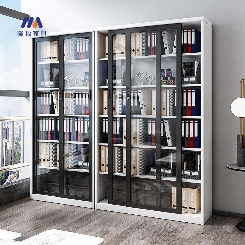 文件柜推拉玻璃门档案资料柜密码锁展示柜子钢制大容量书柜办公室,商业/办公家具,办公储物柜,淘宝优惠券,粉丝福利购,淘宝优惠卷