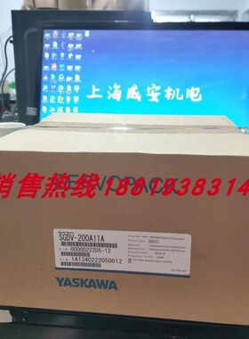 3KW带制动 SGMGV-30ADA6C+SGDV-200A01A安川伺服 质保一年 议价