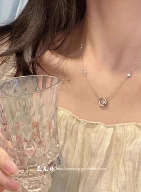 LLYUN 钛钢项链莫比乌斯灵动项链女ins轻奢小众心动锁骨链送闺蜜