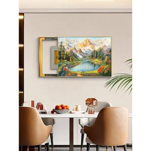 聚宝盆新遮挡配电IHH箱空轻奢打孔免装饰画款挂画电2025开水箱山
