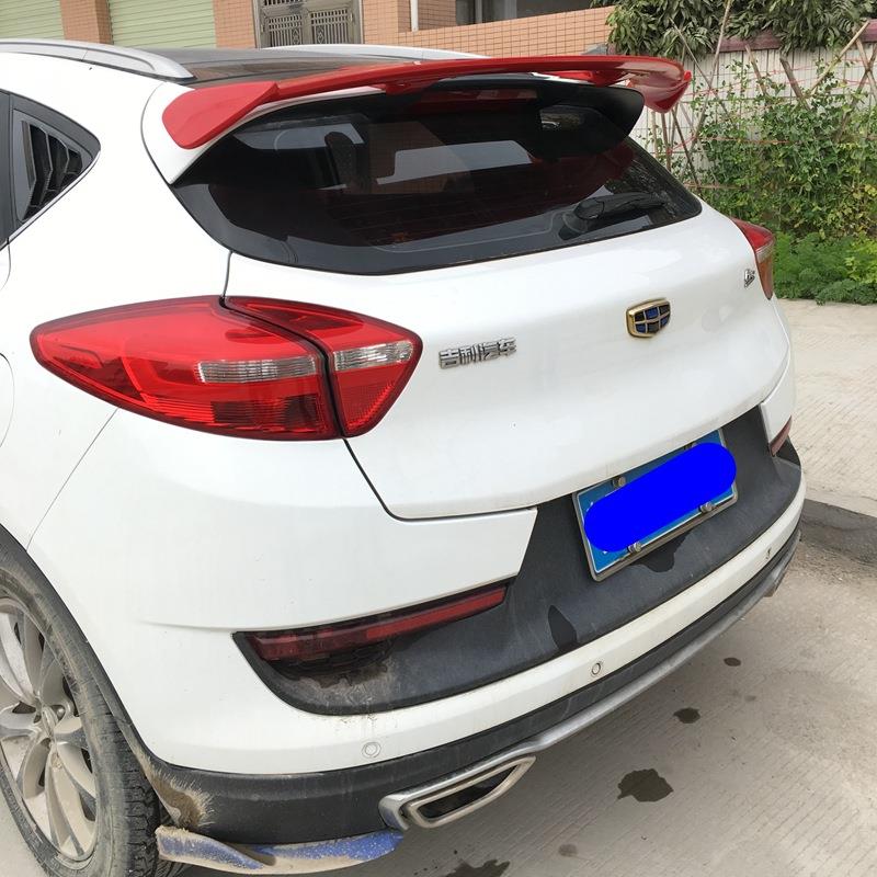 汽车改装件通用型顶尾翼SUV翼飞机翼纹黑522色定风翼碳两厢车扰流
