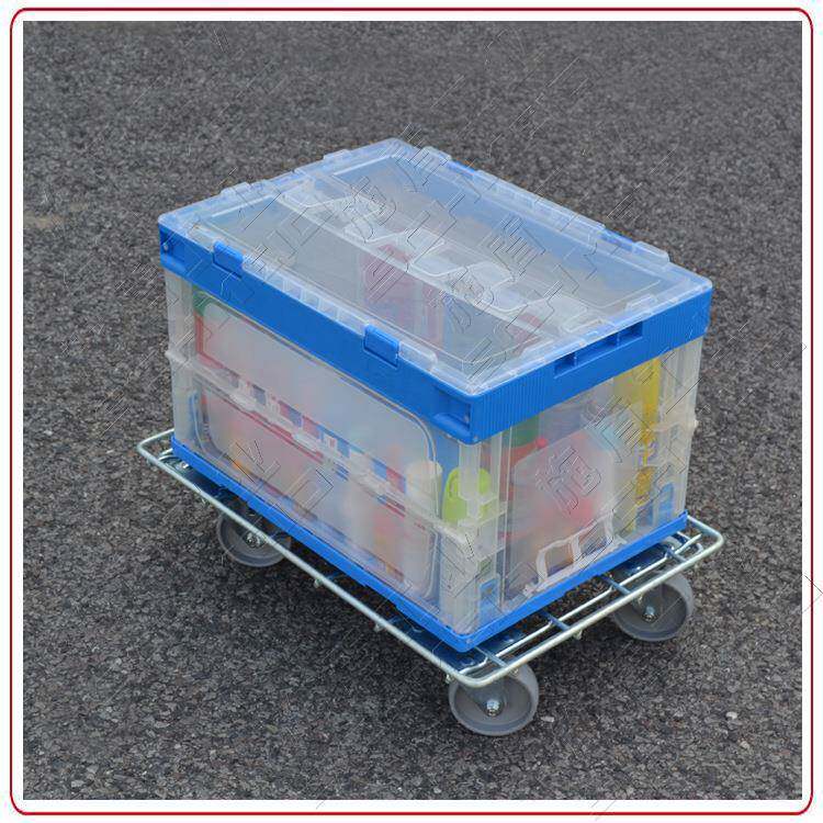 Schme推id/易钢制胶箱周转车适合简600*400周转箱镀锌/乌龟车