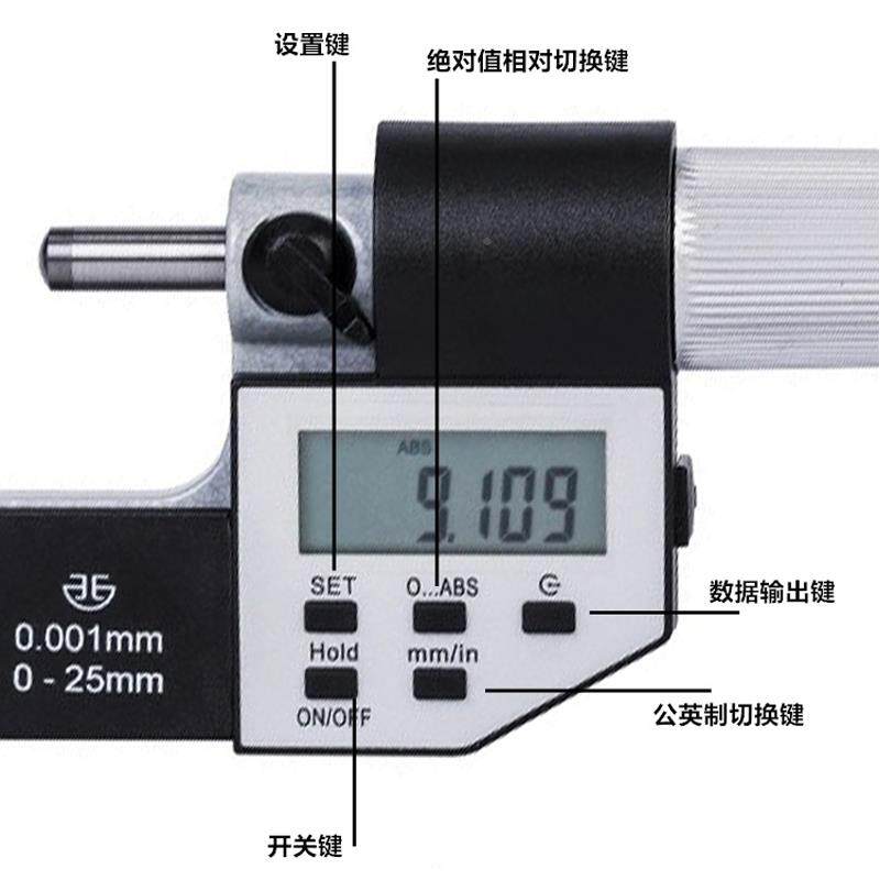 青量量525具显壁厚数千分尺电子外管量壁厚径测工具配件固定座