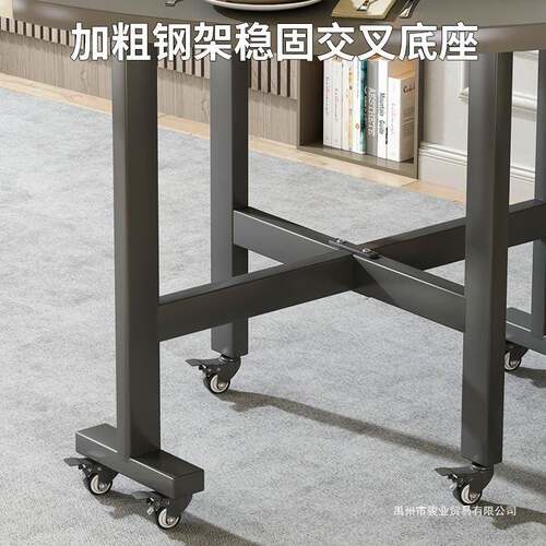 新中餐桌吃饭家用出租小户型现代简GRL-HBSP约能折叠房多式功带转