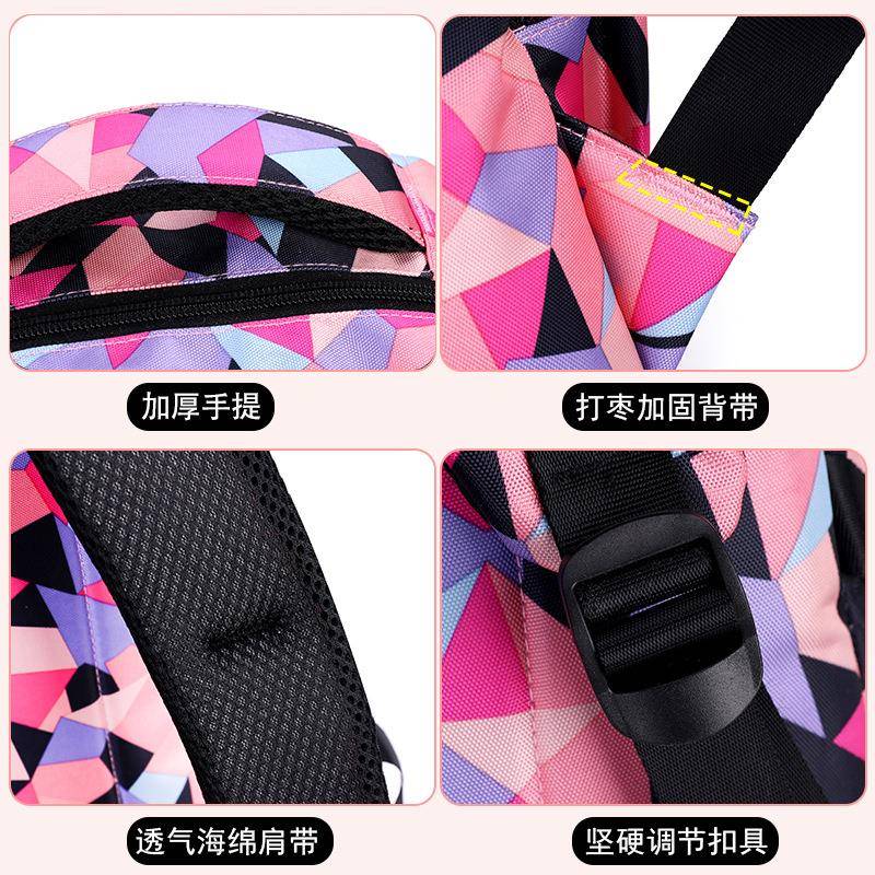 新款9129#时尚儿童三轮六拉杆书包中学小生男孩年5-6级女轻可便爬