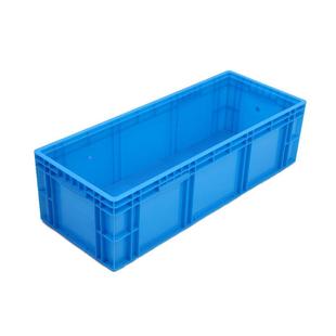 400 蓝灰104CJH00 280物流箱厚周转箱塑加料色长方形EU1028物流箱