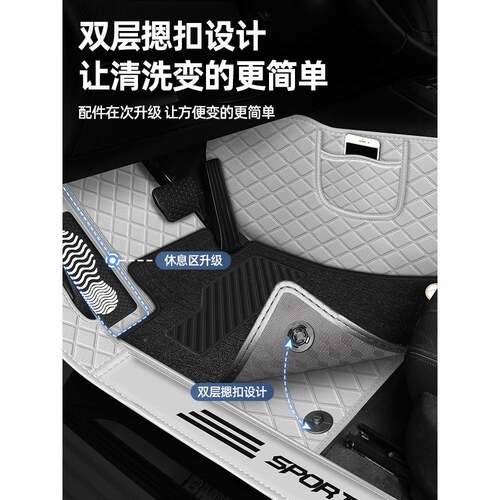 汽车1735脚垫全包围专车专用220毯新款车内车垫子地垫丝圈地脚垫
