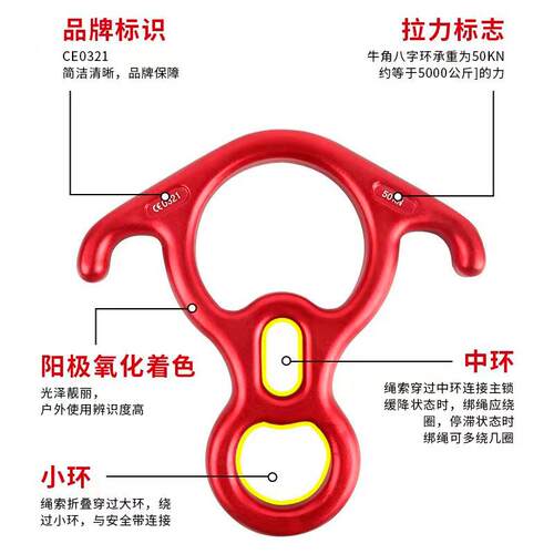 攀岩速降套装高作业安全带登山防滑手套全绳空帽电工施工安保险带