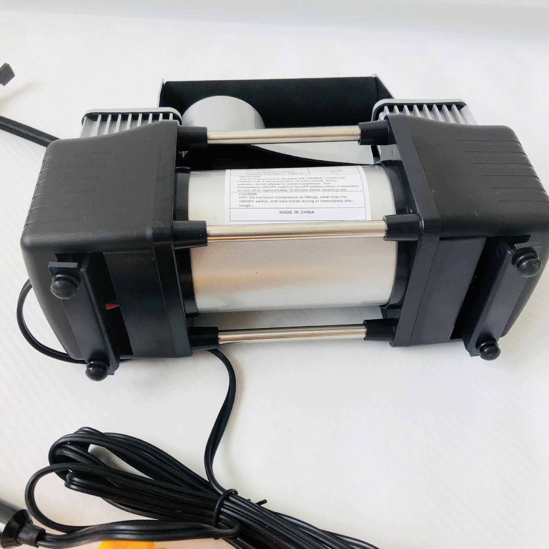 车载充气泵双缸 便携式轮胎充气机 高压大功率12v汽车快速打气泵