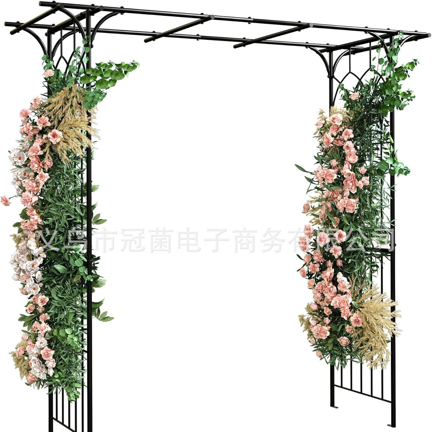 花园拱门花园攀岩植物蔓藤架室外花园草坪后院花插