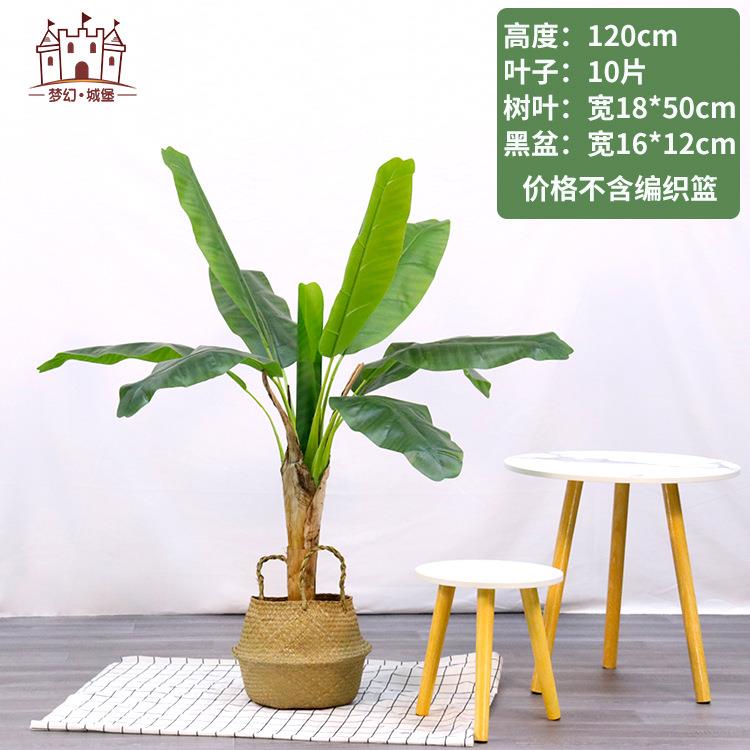 仿真芭蕉树绿植栽室内摆件大盆树芭蕉树盆型绿植假树造植物景仿真