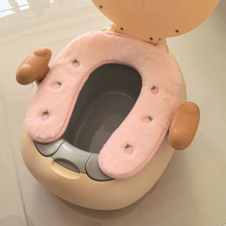 保暖婴儿毛绒加厚儿童宝宝马桶坐垫坐便器小孩垫圈垫子尿盆专用X