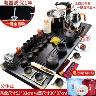 功夫茶盘家用烧水壶茶桌茶道茶海雾化茶台 茶具茶台烧水壶一体套装