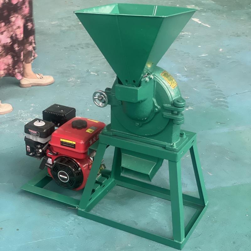 出口小型汽油粮食粉碎机铸铁调味品粉碎机白糖红糖块粉碎机