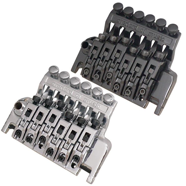 双摇电吉他琴桥双摇颤音系统器双摇电吉他拉弦板弦桥BL-3黑银