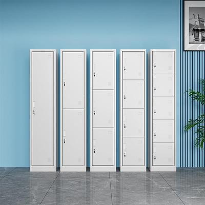 单门更衣柜铁皮柜宿舍带锁员工储物柜钢制柜更衣箱简易办公室衣柜