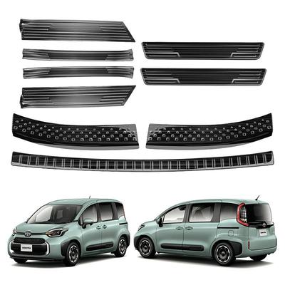 适用于22款丰田ToyotaSienta内外后护板内外门槛条不锈钢脚踏