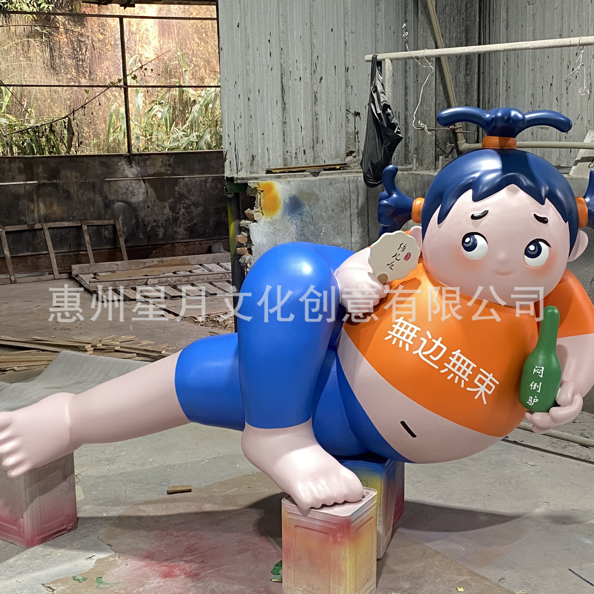 玻璃钢卡通IP景观雕塑落地摆件