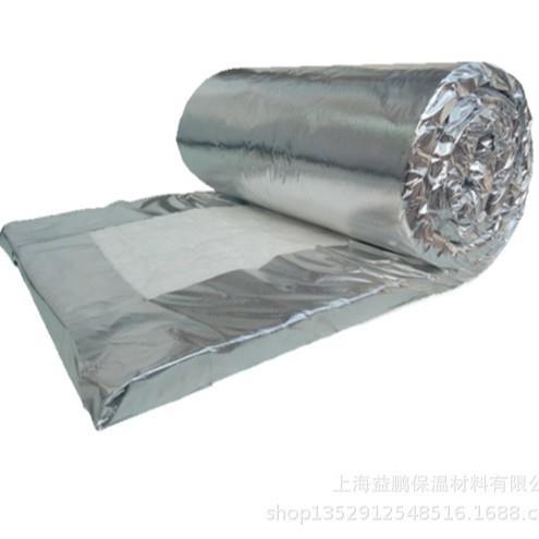 防火铝箔硅酸铝保温棉玻纤布铝箔针刺毯电厂硅酸铝高温陶瓷纤维棉