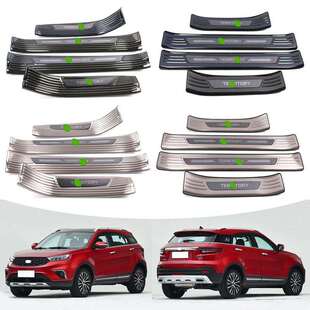 适用于19款福特领界内门槛条外门槛条不锈钢汽车防撞装饰保护贴