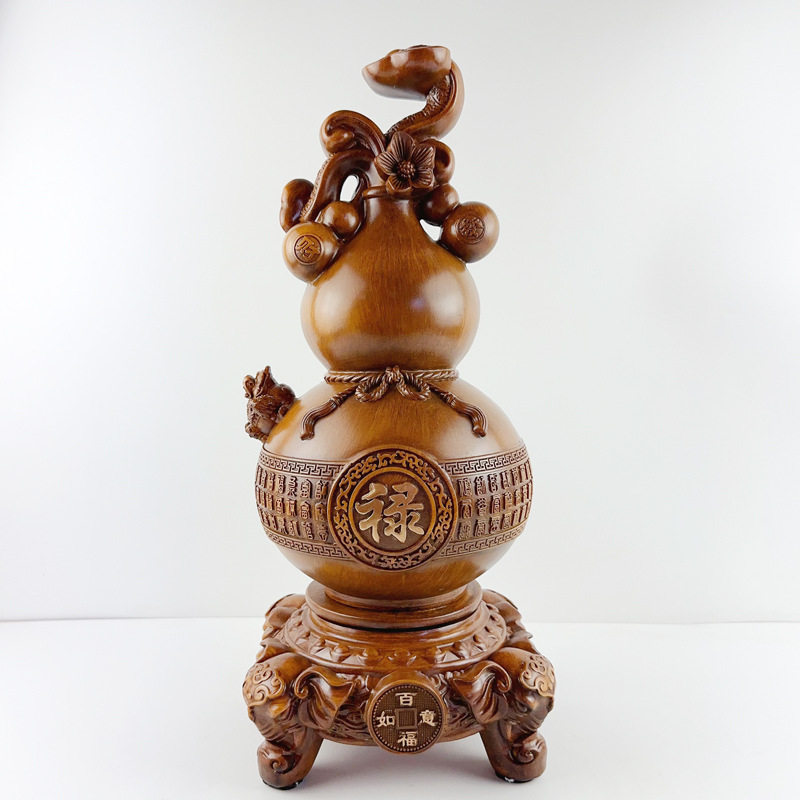 义乌厂家百福葫芦摆件创意家居客厅玄关工艺品装饰摆件批发