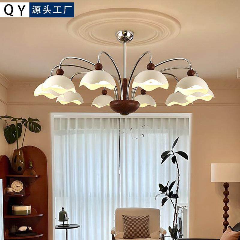 法式中古风客厅吊灯主灯奶油风餐厅灯高级感复古卧室蛋壳护眼吊灯,纺织面料/辅料/配套,纺织机械配件,淘宝优惠券,粉丝福利购,淘宝优惠卷