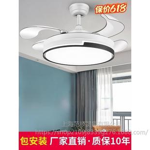 风扇灯2025新款家用客厅餐厅吊扇灯卧室电扇吊灯一体带电风扇的灯