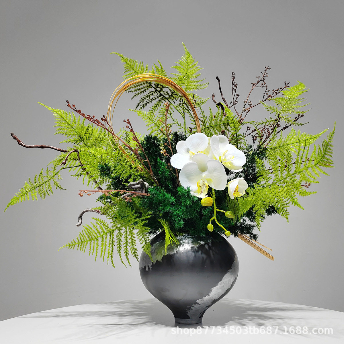 新中式现代仿真花艺装饰品