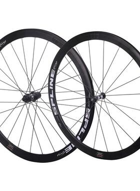 RUJIXU700C破风条框高40mmR350花鼓公路自行车轮组V/C刹圈刹