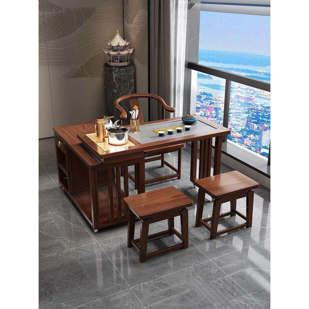 阳台茶桌椅组合新中式实木移动功夫小茶台烧水壶一体茶几茶具套装,纺织面料/辅料/配套,纺织机械配件,淘宝优惠券,粉丝福利购,淘宝优惠卷