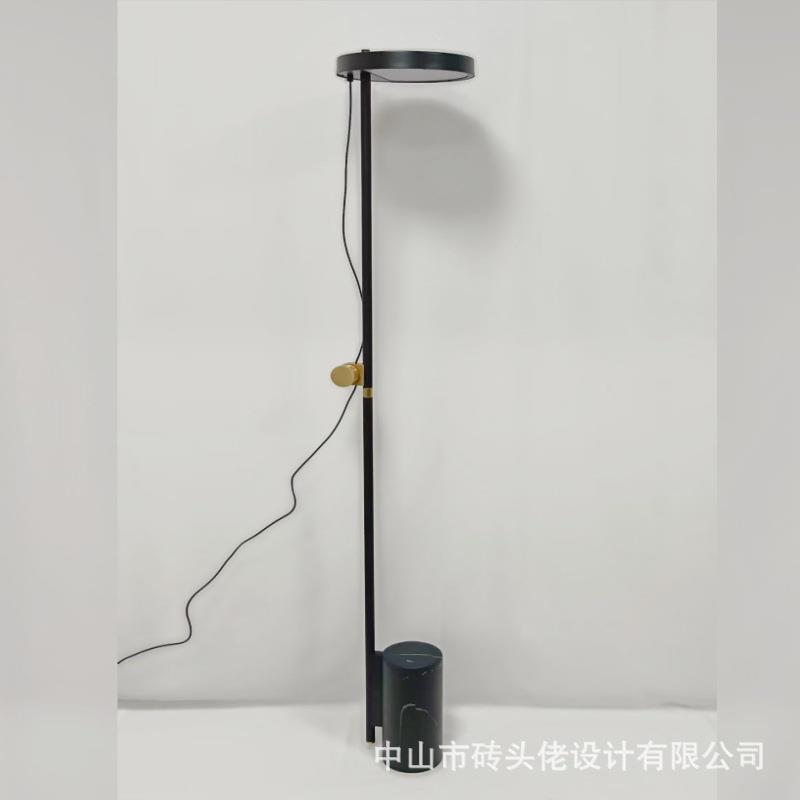 简约后现代书房沙发旁立灯卧室客厅设计师创意可调光大理石落地灯
