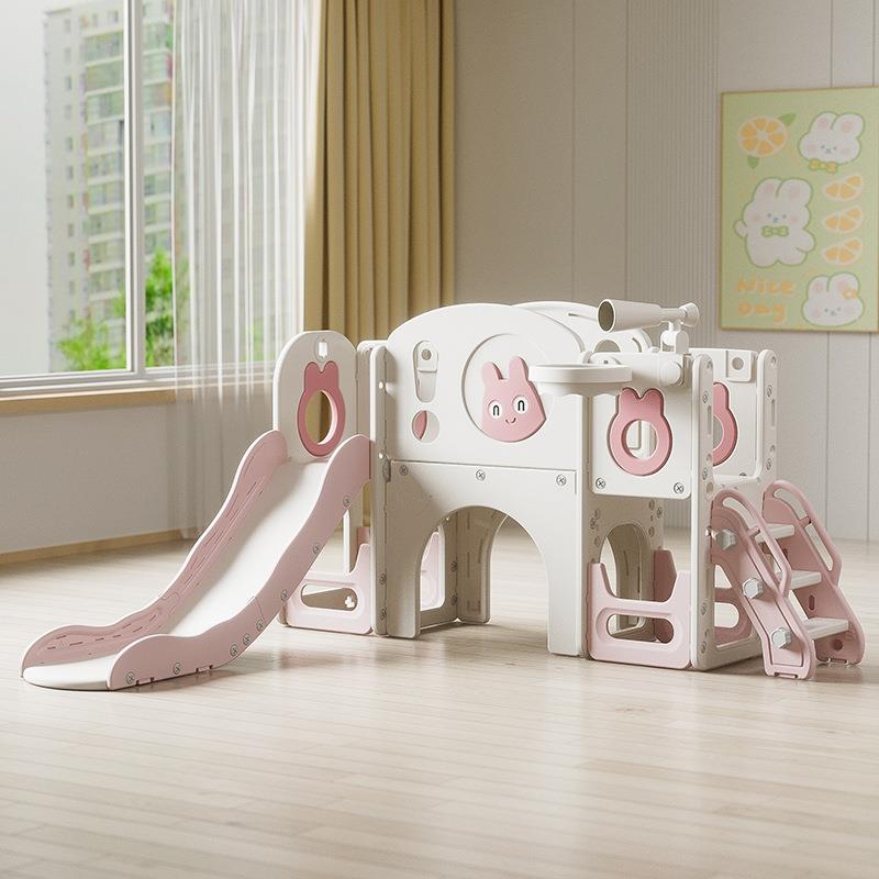 儿童滑滑梯大攀爬架室内秋千二合一宝宝3到10岁婴儿滑梯多功能