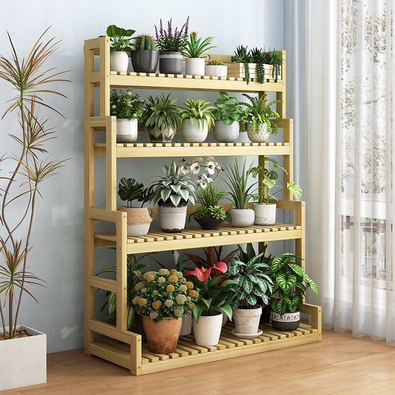 实木花架置物架盆景架阳台家用靠墙花架子客厅落地式多肉花盆木架,住宅家具,花架/花几,淘宝优惠券,粉丝福利购,淘宝优惠卷