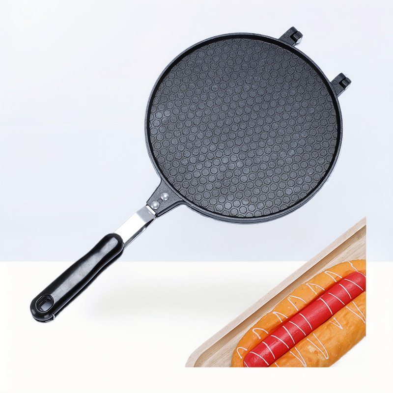 亚马逊直供压铸铝蛋卷煎盘脆皮蛋卷机家用早餐烘焙模具frying pan