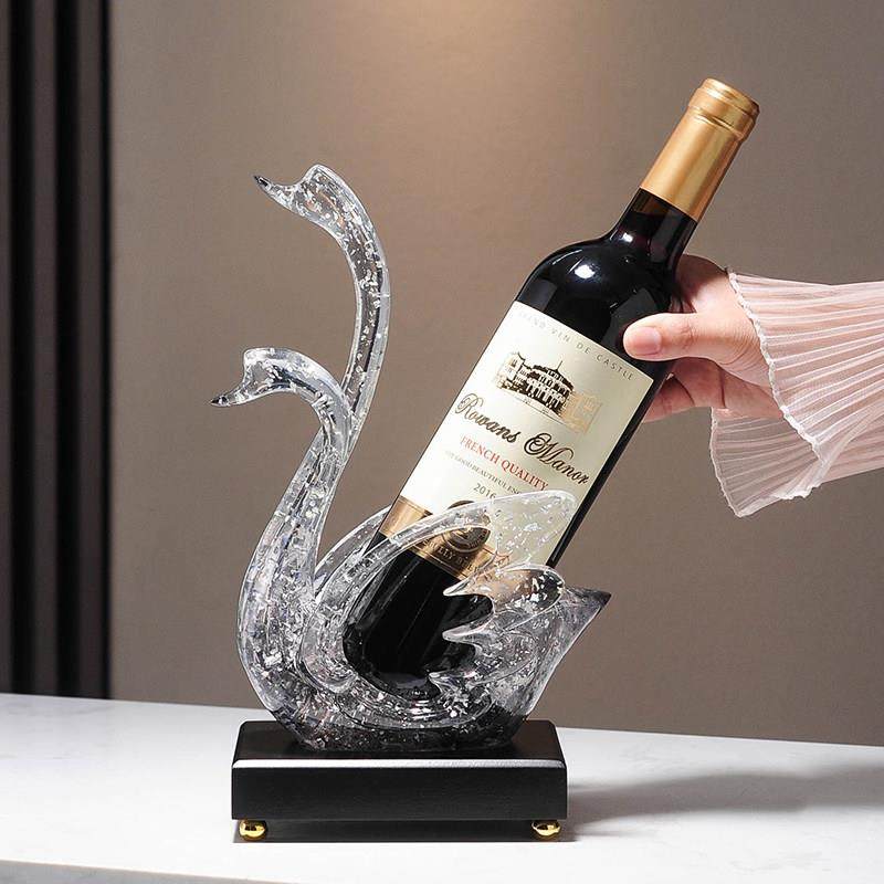 创意情侣天鹅饰品红酒架入口酒柜客厅餐厅家装酒瓶,餐饮具,酒架,淘宝优惠券,粉丝福利购,淘宝优惠卷