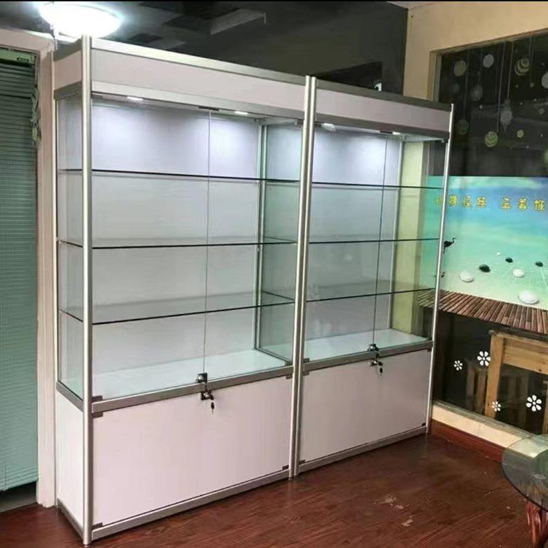 超市店玻璃柜烟陈列柜展示柜展柜酒柜烟柜利精品展示珠宝柜台台便
