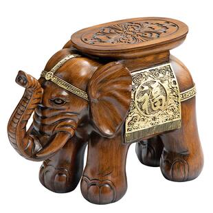 进门换鞋凳家用客厅大象凳子鞋柜创意落地摆件店铺开业乔迁送朋友