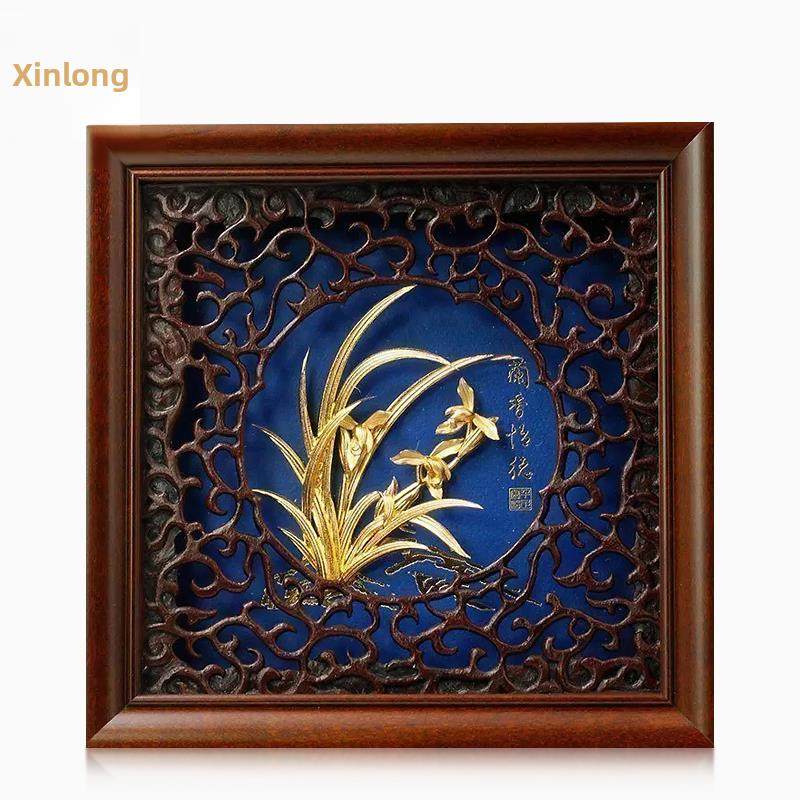 立体金箔兰香宜德兰工艺品为朋友家居装饰商务礼品,家居饰品,桌面摆件,淘宝优惠券,粉丝福利购,淘宝优惠卷
