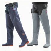 防水胶靴下水裤 超高筒雨鞋 男女涉水过膝钓鱼靴抓鱼捕鱼厚底长水鞋