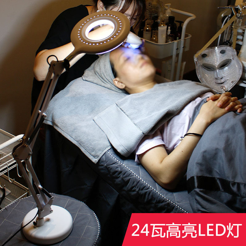 美甲专用台灯 美睫纹绣微整种睫毛纹眉纹身便携式折叠超亮24瓦LED